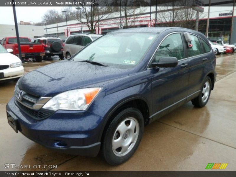 Royal Blue Pearl / Black 2010 Honda CR-V LX AWD
