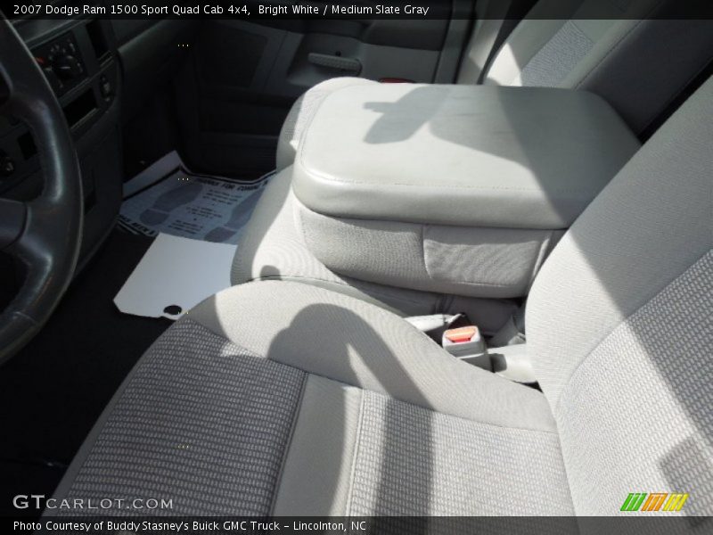 Bright White / Medium Slate Gray 2007 Dodge Ram 1500 Sport Quad Cab 4x4