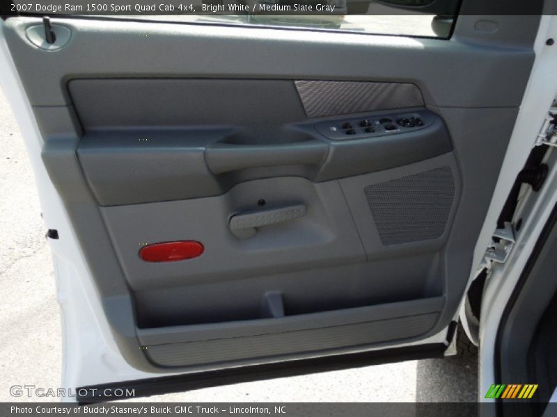 Bright White / Medium Slate Gray 2007 Dodge Ram 1500 Sport Quad Cab 4x4