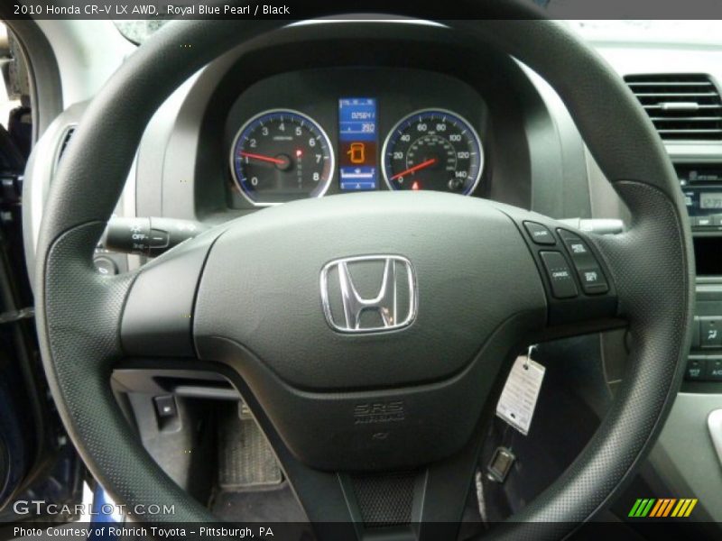 Royal Blue Pearl / Black 2010 Honda CR-V LX AWD