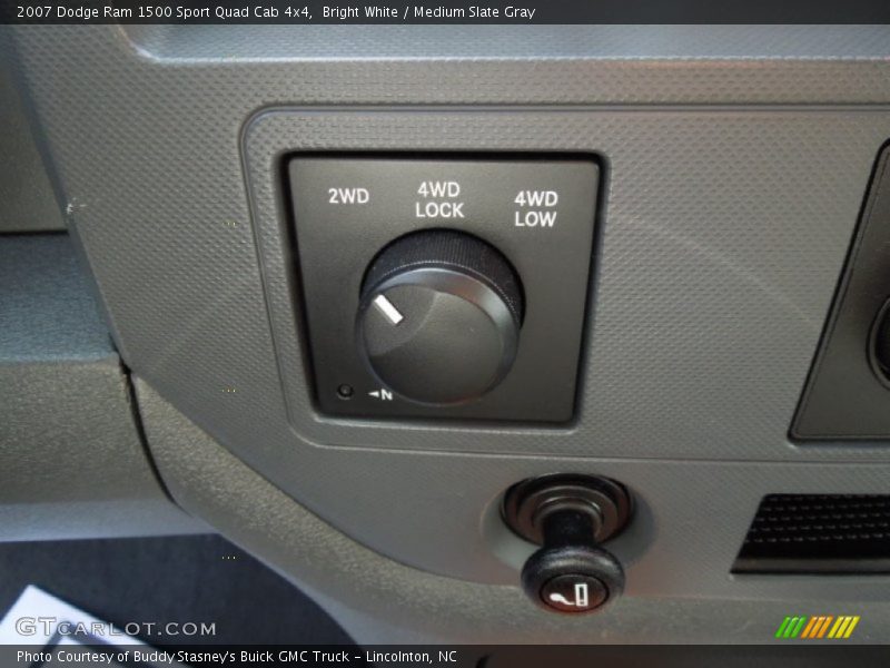 Bright White / Medium Slate Gray 2007 Dodge Ram 1500 Sport Quad Cab 4x4