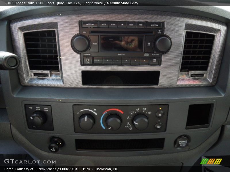 Bright White / Medium Slate Gray 2007 Dodge Ram 1500 Sport Quad Cab 4x4
