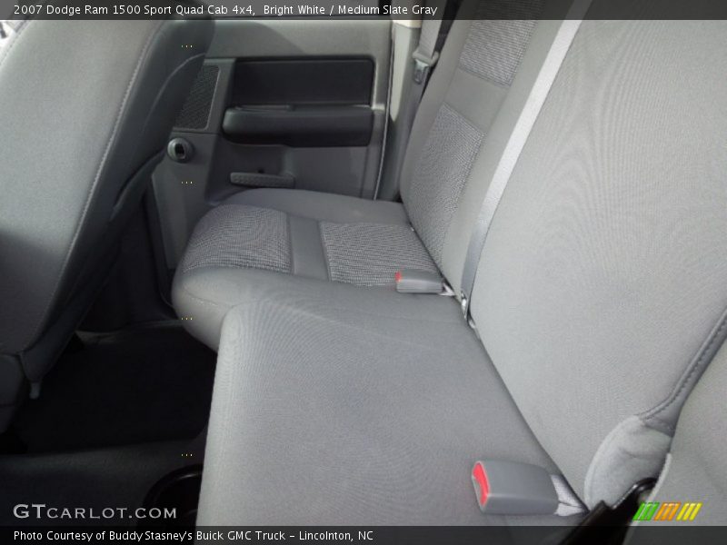 Bright White / Medium Slate Gray 2007 Dodge Ram 1500 Sport Quad Cab 4x4