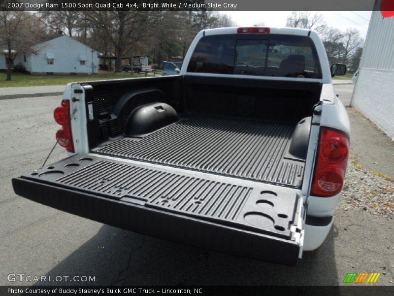 Bright White / Medium Slate Gray 2007 Dodge Ram 1500 Sport Quad Cab 4x4