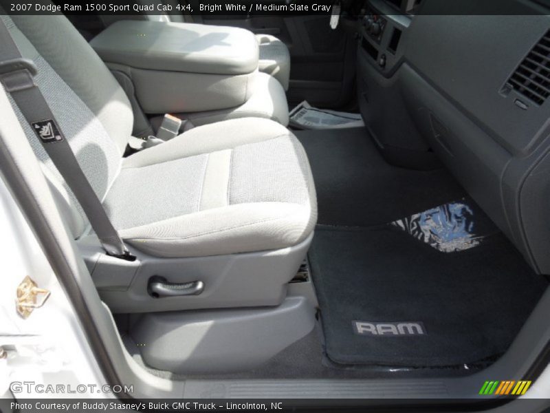 Bright White / Medium Slate Gray 2007 Dodge Ram 1500 Sport Quad Cab 4x4