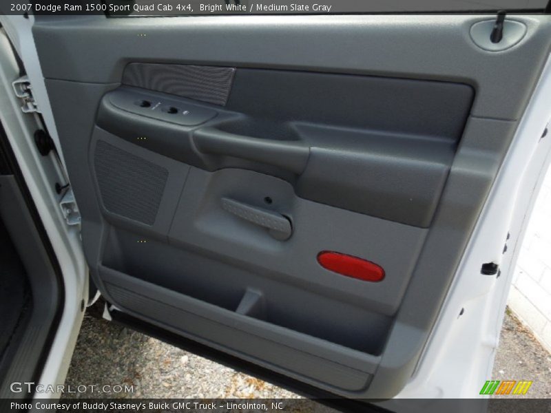 Bright White / Medium Slate Gray 2007 Dodge Ram 1500 Sport Quad Cab 4x4