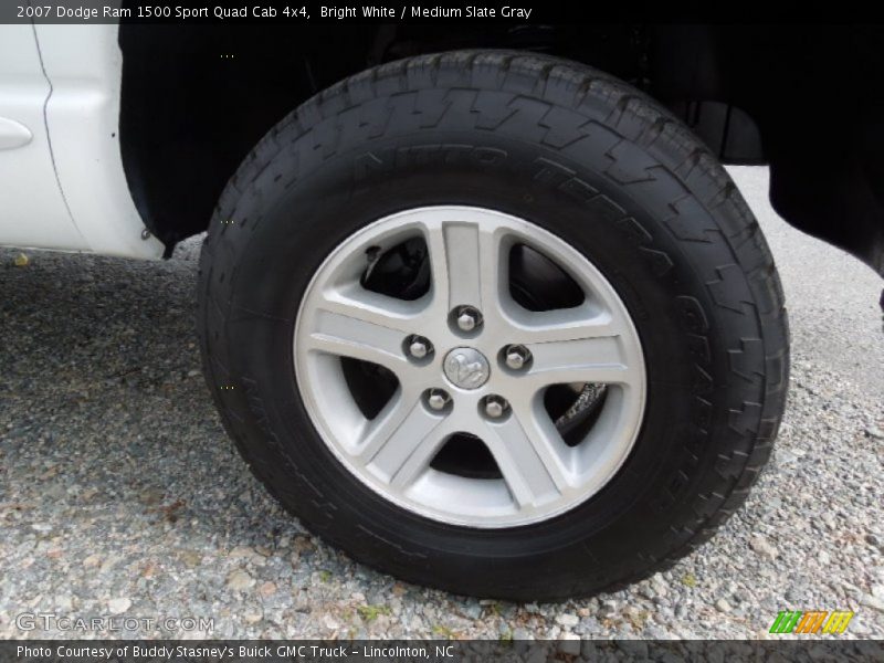 Bright White / Medium Slate Gray 2007 Dodge Ram 1500 Sport Quad Cab 4x4