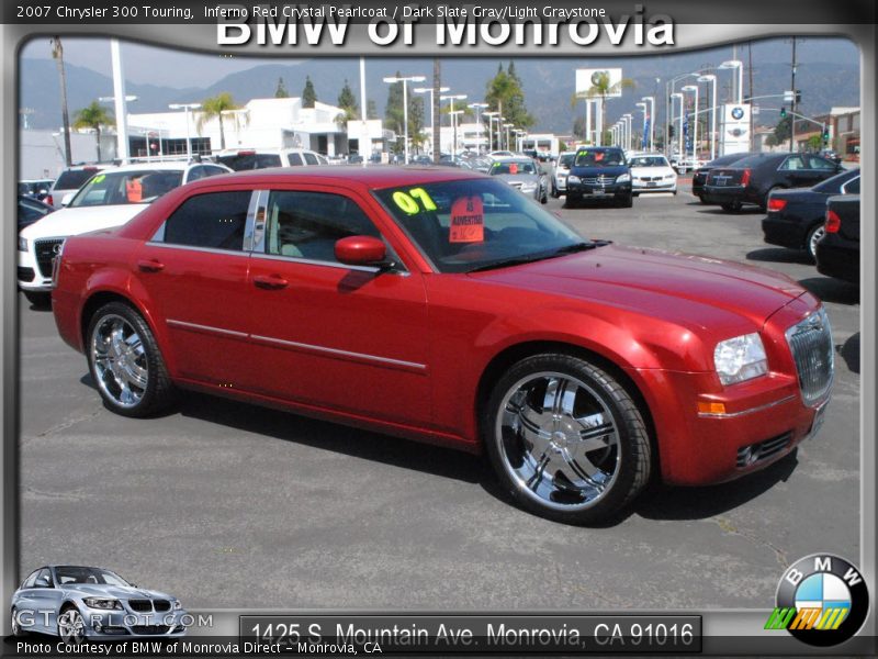 Inferno Red Crystal Pearlcoat / Dark Slate Gray/Light Graystone 2007 Chrysler 300 Touring