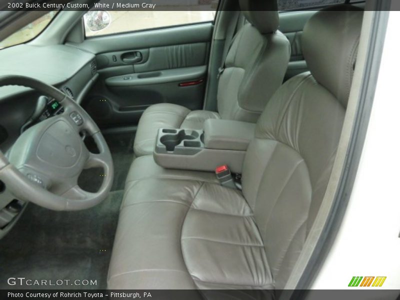 White / Medium Gray 2002 Buick Century Custom