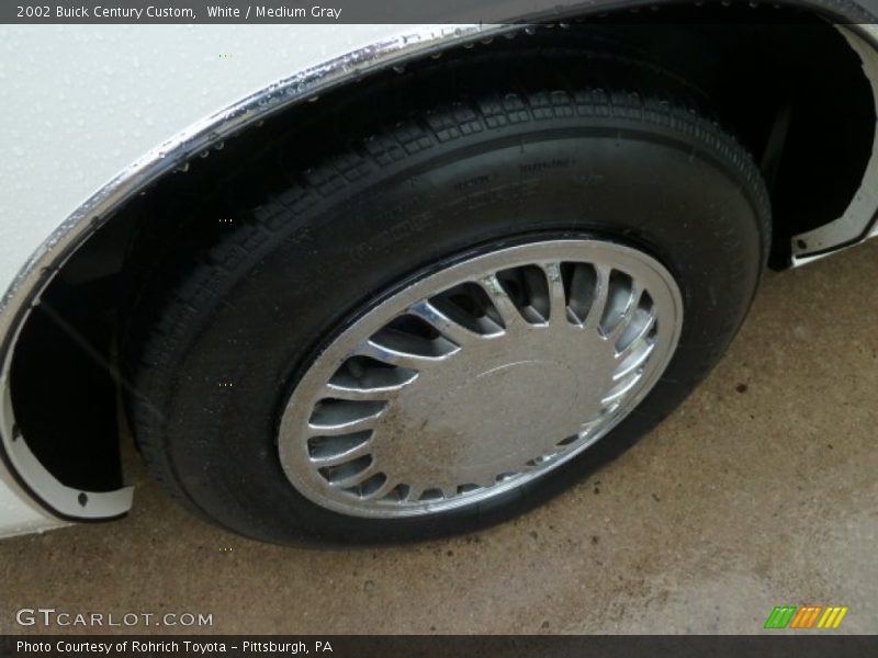 White / Medium Gray 2002 Buick Century Custom