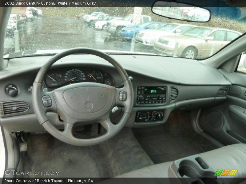 White / Medium Gray 2002 Buick Century Custom