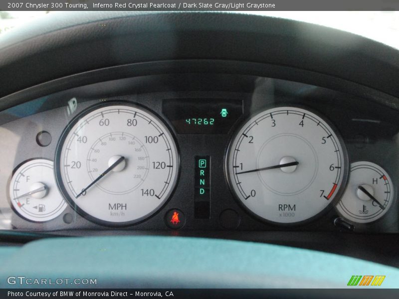 Inferno Red Crystal Pearlcoat / Dark Slate Gray/Light Graystone 2007 Chrysler 300 Touring