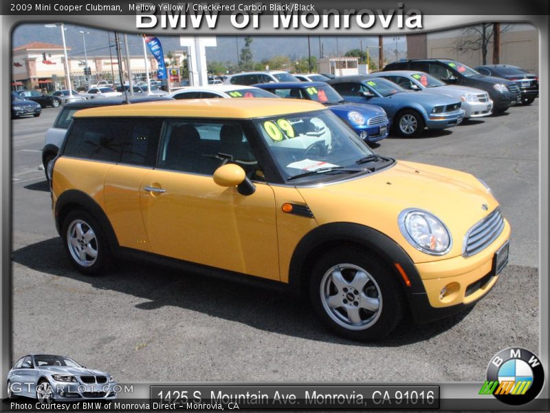 Mellow Yellow / Checkered Carbon Black/Black 2009 Mini Cooper Clubman