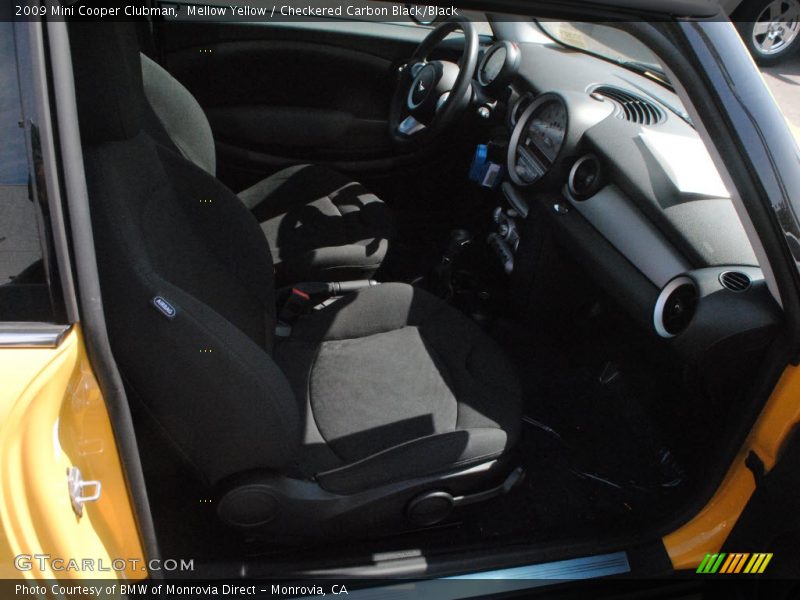 Mellow Yellow / Checkered Carbon Black/Black 2009 Mini Cooper Clubman
