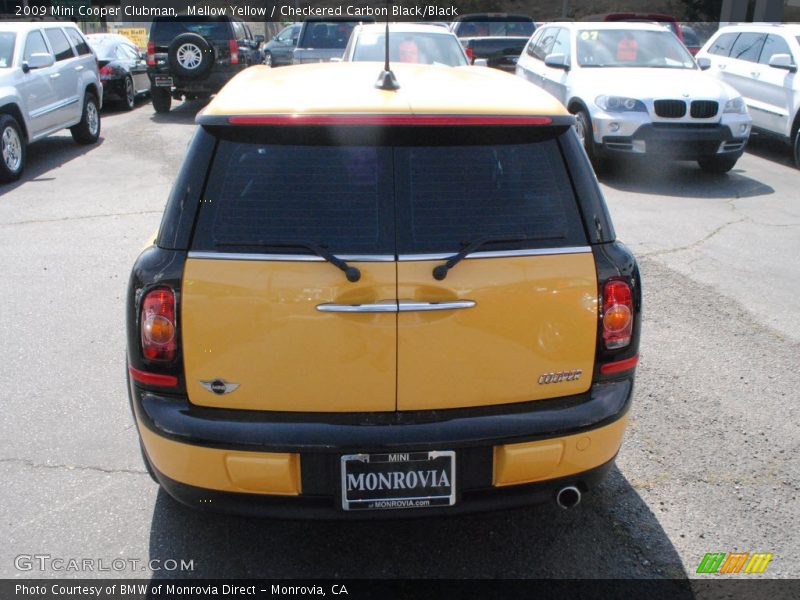 Mellow Yellow / Checkered Carbon Black/Black 2009 Mini Cooper Clubman