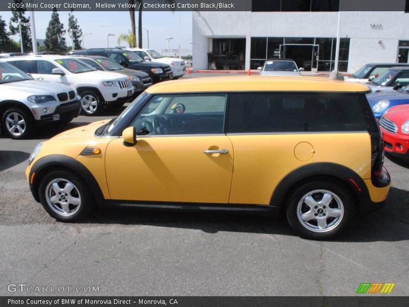 Mellow Yellow / Checkered Carbon Black/Black 2009 Mini Cooper Clubman