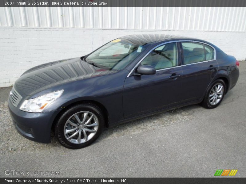 Blue Slate Metallic / Stone Gray 2007 Infiniti G 35 Sedan