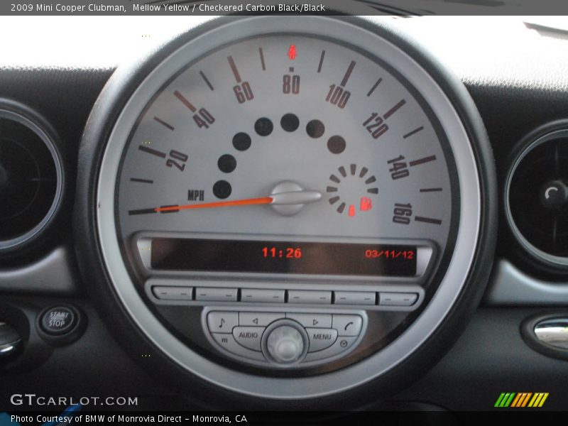 Mellow Yellow / Checkered Carbon Black/Black 2009 Mini Cooper Clubman