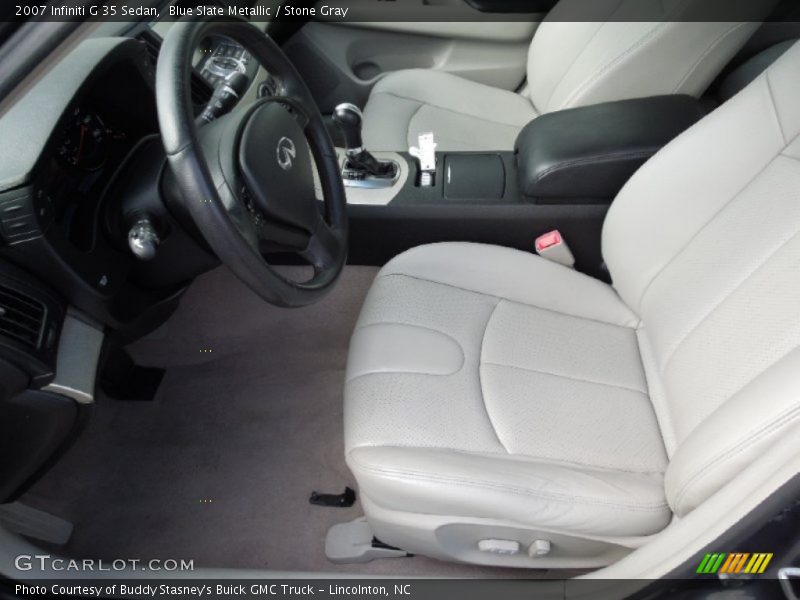 Blue Slate Metallic / Stone Gray 2007 Infiniti G 35 Sedan