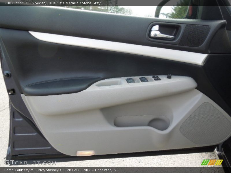 Blue Slate Metallic / Stone Gray 2007 Infiniti G 35 Sedan