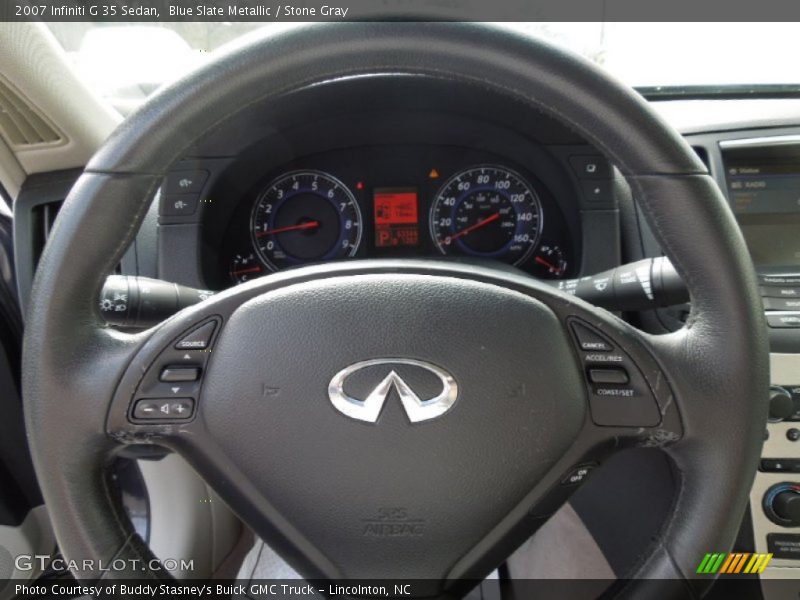 Blue Slate Metallic / Stone Gray 2007 Infiniti G 35 Sedan