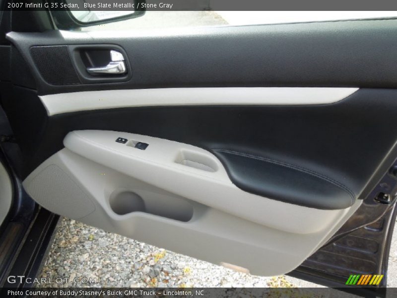 Blue Slate Metallic / Stone Gray 2007 Infiniti G 35 Sedan