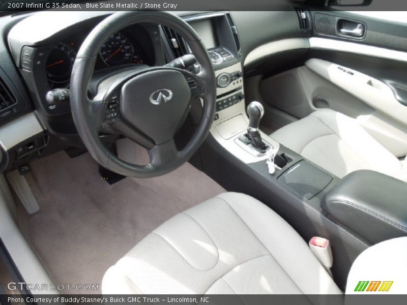 Blue Slate Metallic / Stone Gray 2007 Infiniti G 35 Sedan