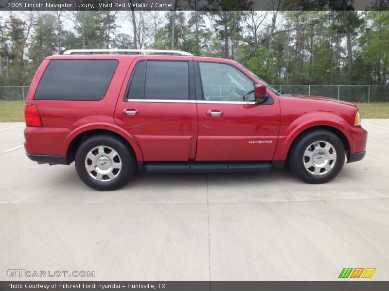 Vivid Red Metallic / Camel 2005 Lincoln Navigator Luxury