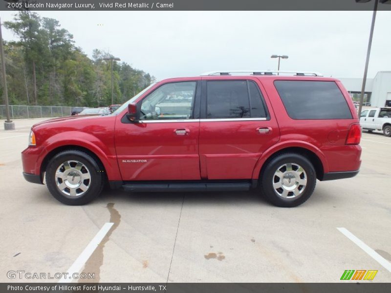 Vivid Red Metallic / Camel 2005 Lincoln Navigator Luxury