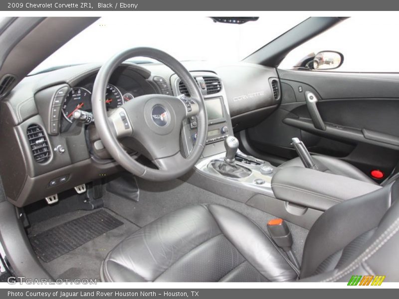 Ebony Interior - 2009 Corvette ZR1 