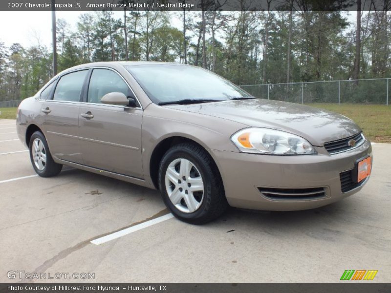 Amber Bronze Metallic / Neutral Beige 2007 Chevrolet Impala LS