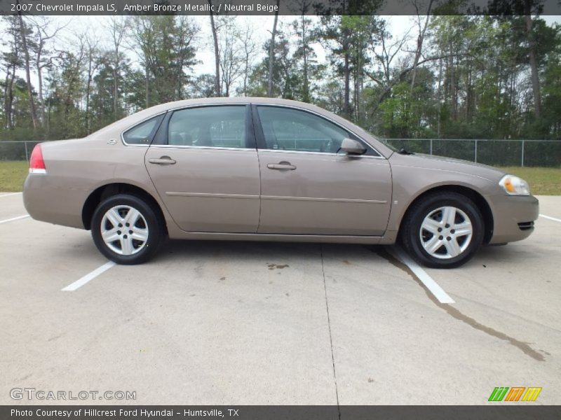 Amber Bronze Metallic / Neutral Beige 2007 Chevrolet Impala LS