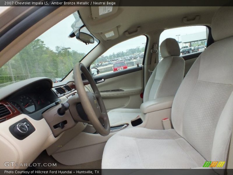 Amber Bronze Metallic / Neutral Beige 2007 Chevrolet Impala LS