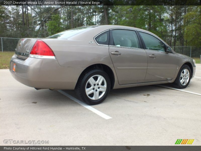 Amber Bronze Metallic / Neutral Beige 2007 Chevrolet Impala LS