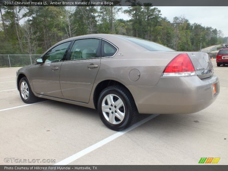 Amber Bronze Metallic / Neutral Beige 2007 Chevrolet Impala LS