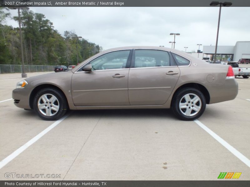 Amber Bronze Metallic / Neutral Beige 2007 Chevrolet Impala LS