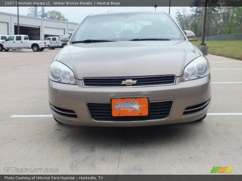 Amber Bronze Metallic / Neutral Beige 2007 Chevrolet Impala LS