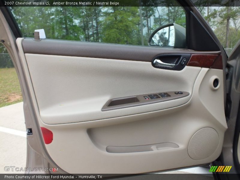 Amber Bronze Metallic / Neutral Beige 2007 Chevrolet Impala LS