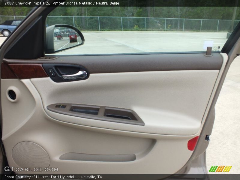 Amber Bronze Metallic / Neutral Beige 2007 Chevrolet Impala LS