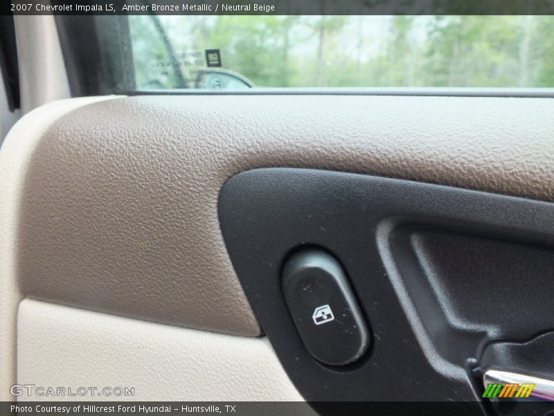 Amber Bronze Metallic / Neutral Beige 2007 Chevrolet Impala LS