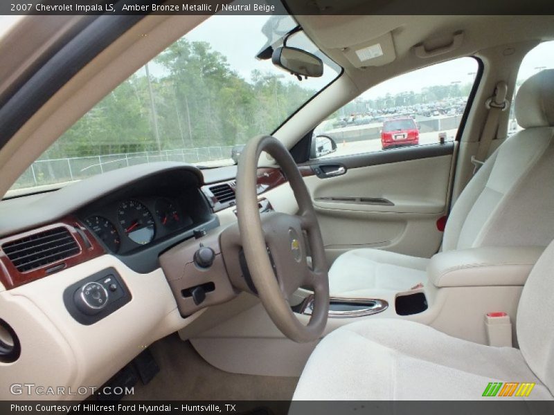 Amber Bronze Metallic / Neutral Beige 2007 Chevrolet Impala LS