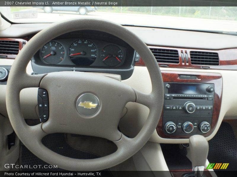 Amber Bronze Metallic / Neutral Beige 2007 Chevrolet Impala LS