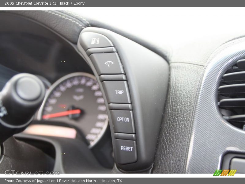 Controls of 2009 Corvette ZR1
