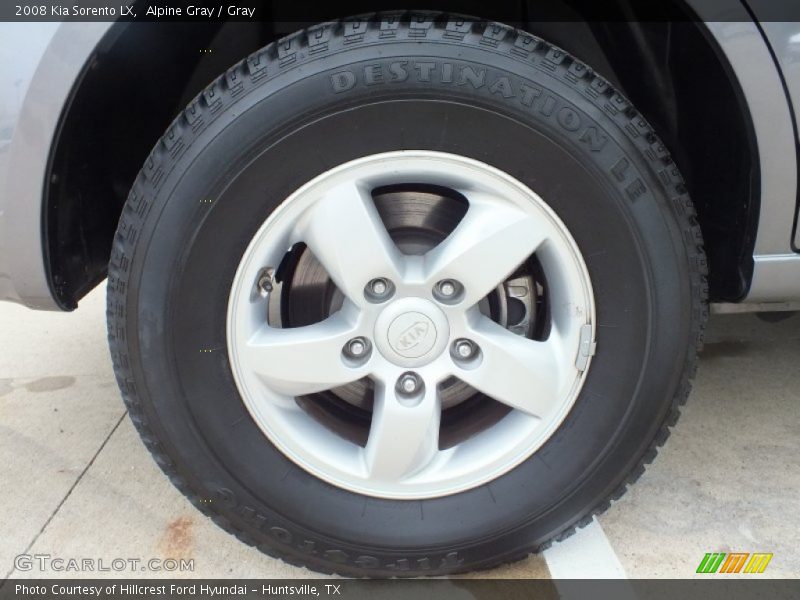 Alpine Gray / Gray 2008 Kia Sorento LX