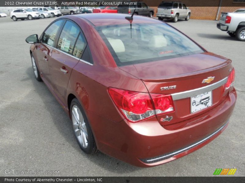 Autumn Red Metallic / Cocoa/Light Neutral 2012 Chevrolet Cruze LTZ/RS