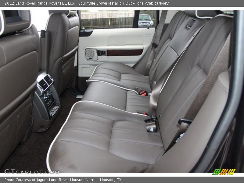 Rear Seat of 2012 Range Rover HSE LUX