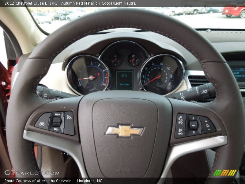 Autumn Red Metallic / Cocoa/Light Neutral 2012 Chevrolet Cruze LTZ/RS