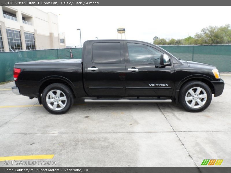 Galaxy Black / Almond 2010 Nissan Titan LE Crew Cab