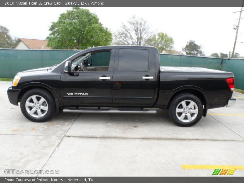 Galaxy Black / Almond 2010 Nissan Titan LE Crew Cab