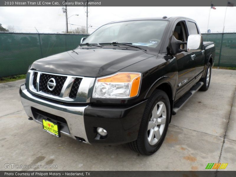 Galaxy Black / Almond 2010 Nissan Titan LE Crew Cab